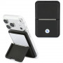 BMW Carbon Metal Logos MagSafe Wallet, black