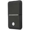 BMW Carbon Metal Logos MagSafe Wallet, black