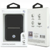 BMW Carbon Metal Logos MagSafe Wallet, black