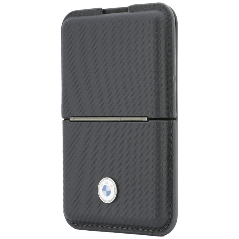 BMW Carbon Metal Logos MagSafe Wallet, anthracite