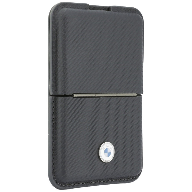 BMW Carbon Metal Logos MagSafe Wallet, anthracite