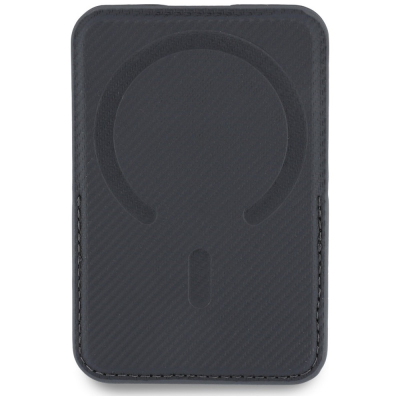 BMW Carbon Metal Logos MagSafe Wallet, anthracite