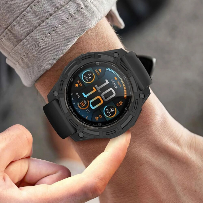 Tech-Protect Defense Air Case for Garmin Fenix 7 / 7 Pro, Black