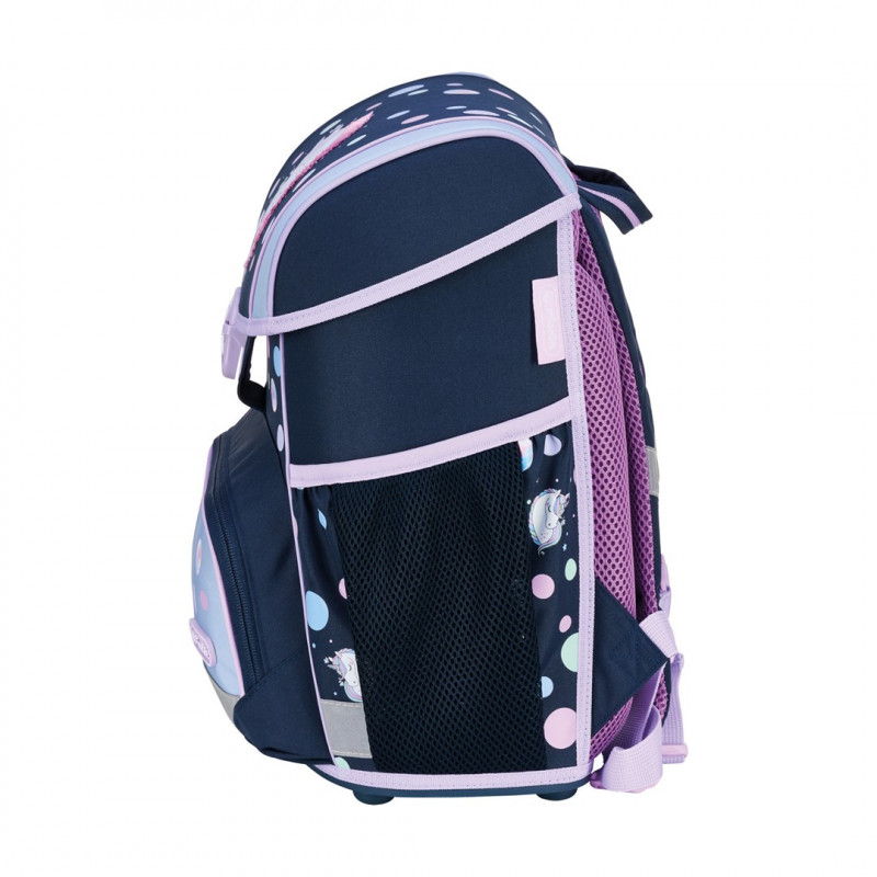 Herlitz Loop Plus Unicorn Dreams primary school bag set, dark blue/pink