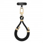 Tech-Protect C4S Rope Wrist Strap, Black/Gold