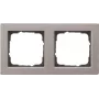 Gira 021233 Cover Frame 2-gang Gira E2, stainless steel