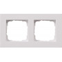 Gira 0212225 Cover Frame 2-gang flat Gira E2, pure white matt