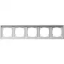 Gira 0215112 Cover Frame 5-gang, Gira Flächenschalter, pure white