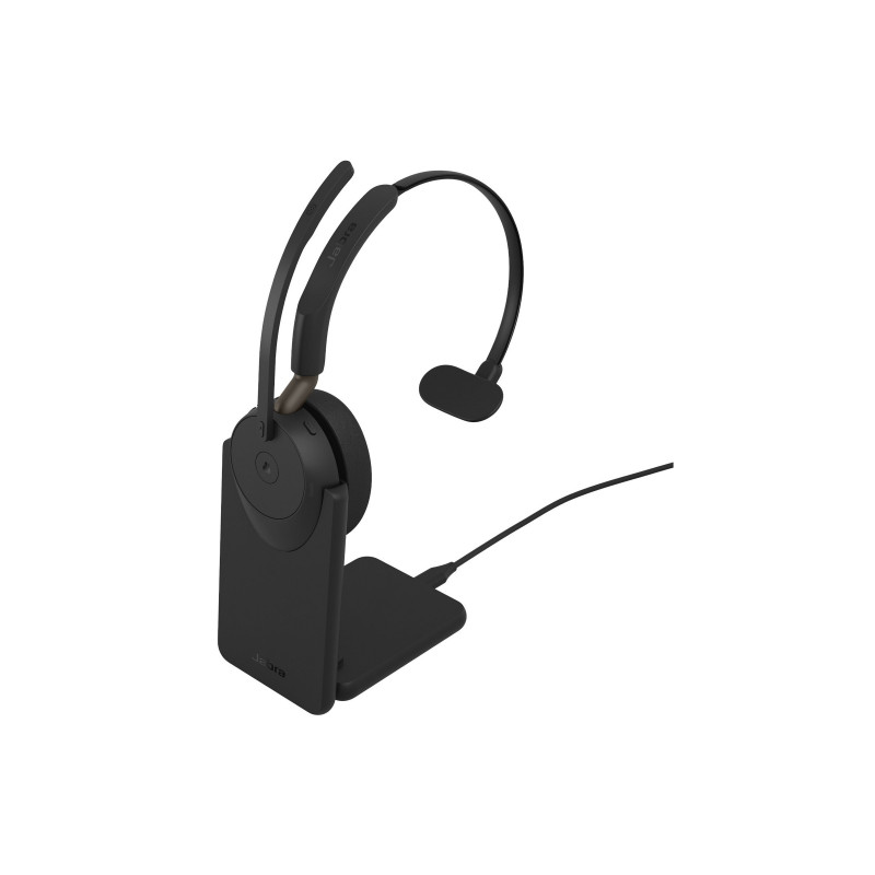 Jabra Evolve3 65 Mono Headset LINK 390a MS with Charging Stand, Bluetooth, On-Ear