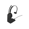 Jabra Evolve3 65 MS Mono Headset, Link 390c, Charging Stand, Black (36599-899-889)