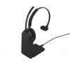 Jabra Evolve3 65 UC Mono Headset, Link 390c, Charging Stand, Black (36599-889-889)