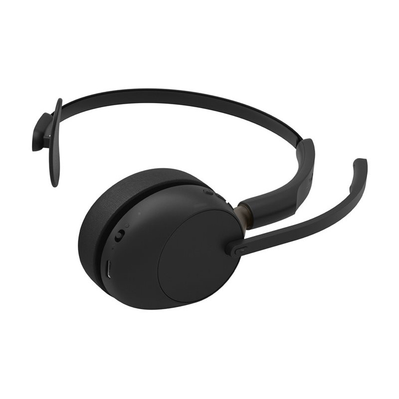Jabra Evolve3 65 UC Mono Headset, Link 390c, Charging Stand, Black (36599-889-889)