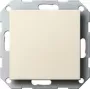Gira Blind Cover with Support Ring 026801, System 55, Cream White, Glossy