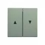 Gira 029426 Blind Switch Rocker with Arrows, System 55, Aluminium