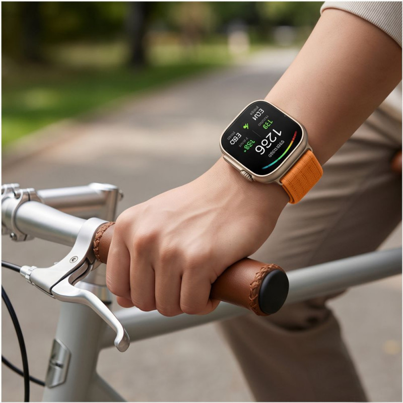 Tech-Protect Nylon Strap for Huawei Watch Fit 3 / 4 / 4 Pro / 5 / 5 Pro, Orange