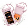 Tech-Protect UWC7 Universal Waterproof Floating Case for Smartphones up to 6.9 Inch, Pink