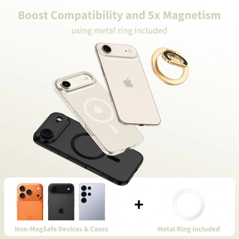 Tech-Protect MMR400 Lamano Magnetic MagSafe Phone Ring, Gold