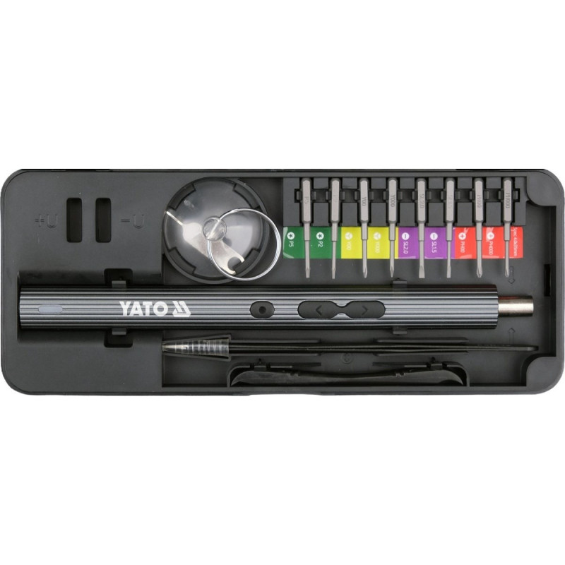 YATO YT-25770 Screwdriver Set with Bits, 3.7 V, 56 pcs