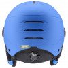 UVEX Rocket jr. Visor Kids Ski Helmet, Blue Matt
