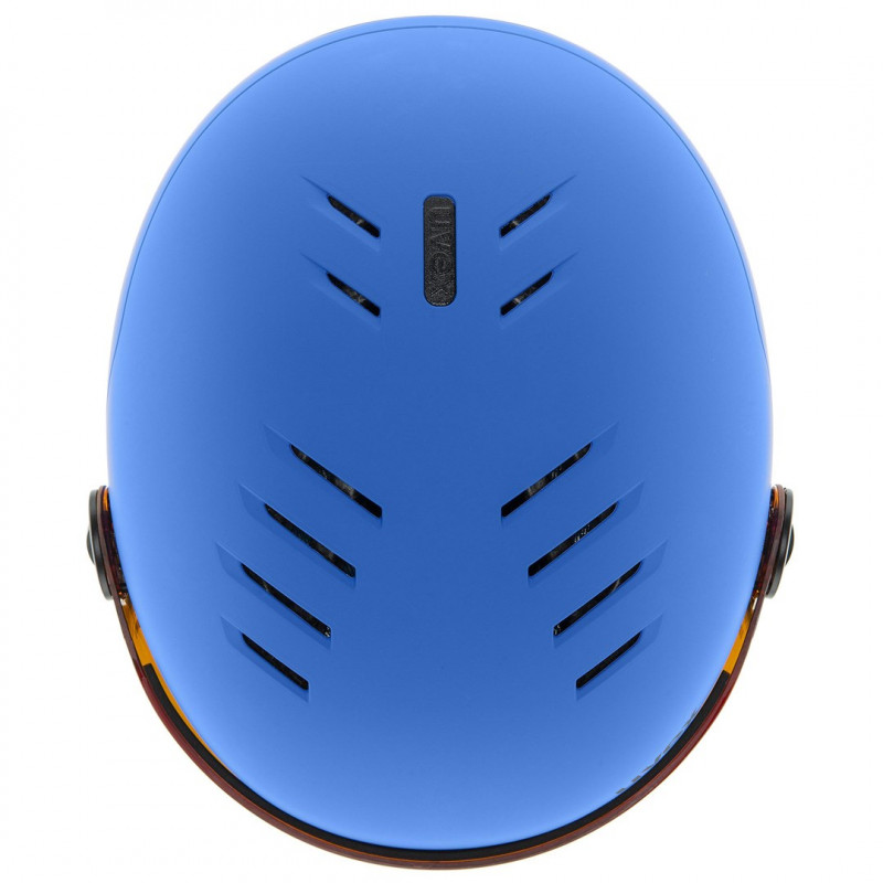 UVEX Rocket jr. Visor Kids Ski Helmet, Blue Matt