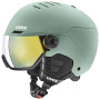 UVEX Wanted Visor Ski Helmet, 58-61 cm (L), Green
