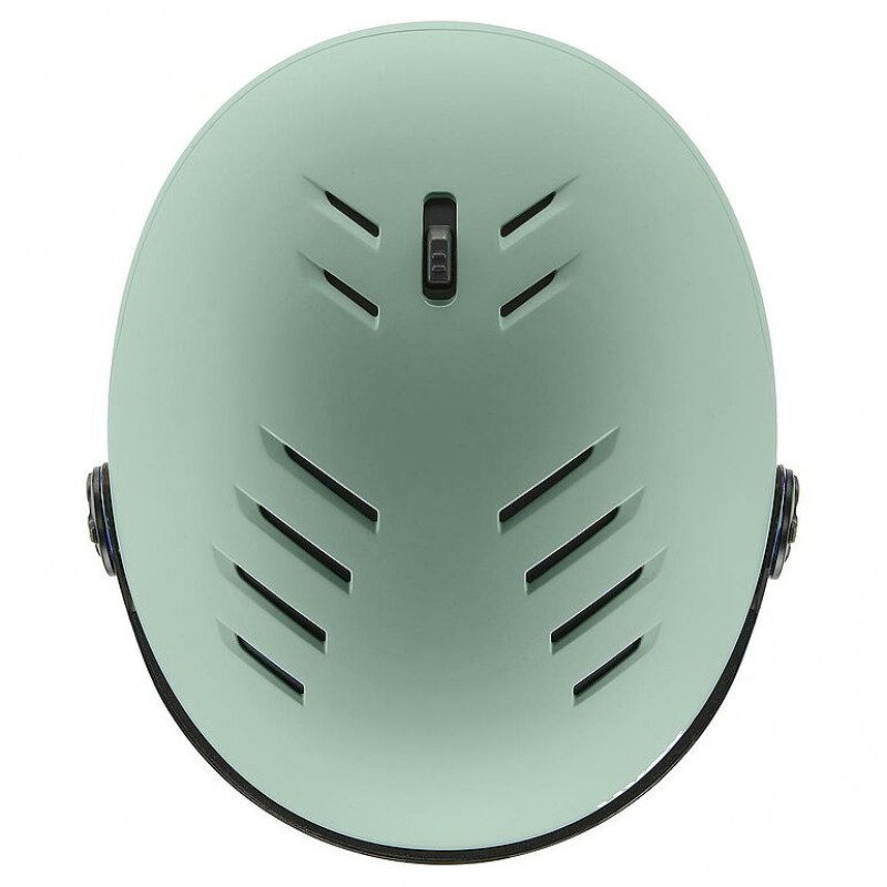 UVEX Wanted Visor Ski Helmet, 58-61 cm (L), Green