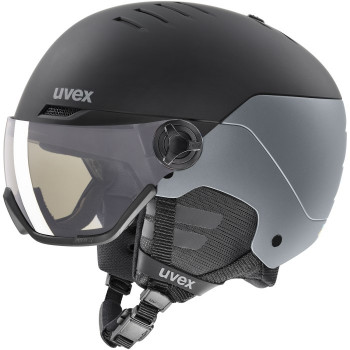 UVEX Wanted Visor pro V Ski Helmet, Black Matt