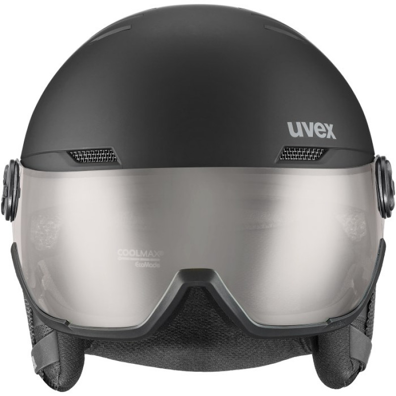 UVEX Wanted Visor pro V Ski Helmet, Black Matt