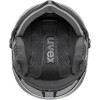 UVEX Wanted Visor pro V Ski Helmet, Black Matt