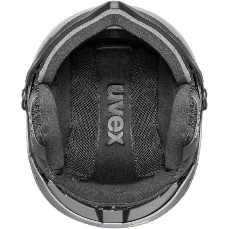 UVEX Wanted Visor pro V Ski Helmet, Black Matt