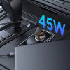 Tech-Protect CC01 2-Port Car Charger USB-A / USB-C, PD 45W / QC 3.0, Black