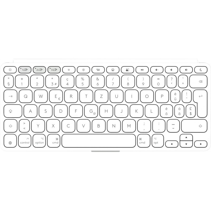 Logitech Keys-To-Go 2 for iPad Keyboard (920-013009), Pale Grey, Swiss layout