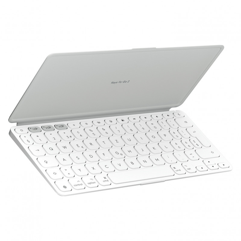 Logitech Keys-To-Go 2 for iPad Keyboard (920-013009), Pale Grey, Swiss layout