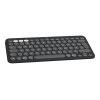 Logitech Pebble Keys 2 K380s Bluetooth Keyboard (920-011803), Graphite, French layout