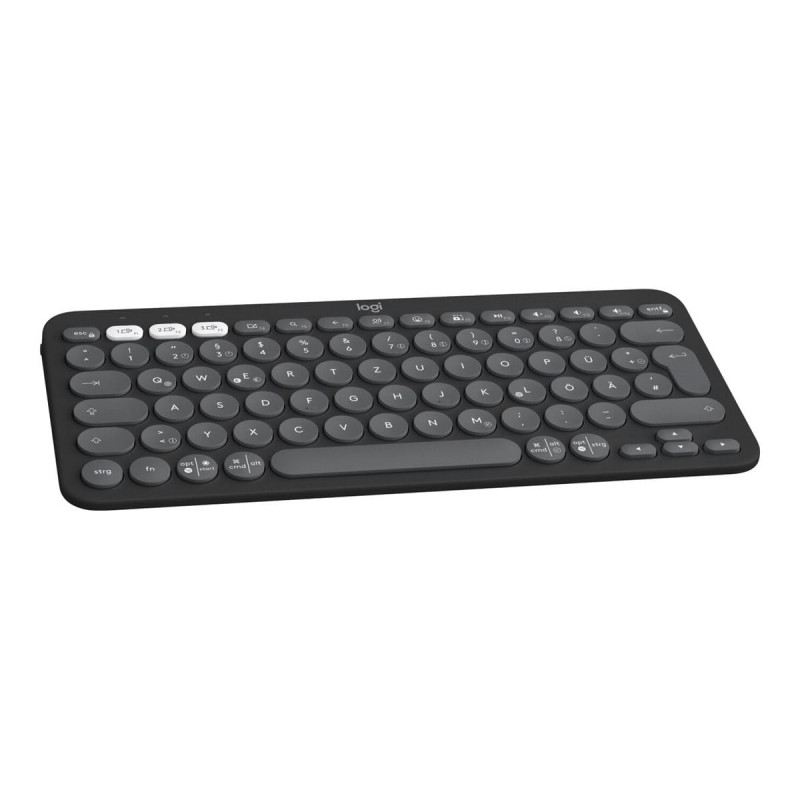 Logitech Pebble Keys 2 K380s Bluetooth Keyboard (920-011803), Graphite, French layout
