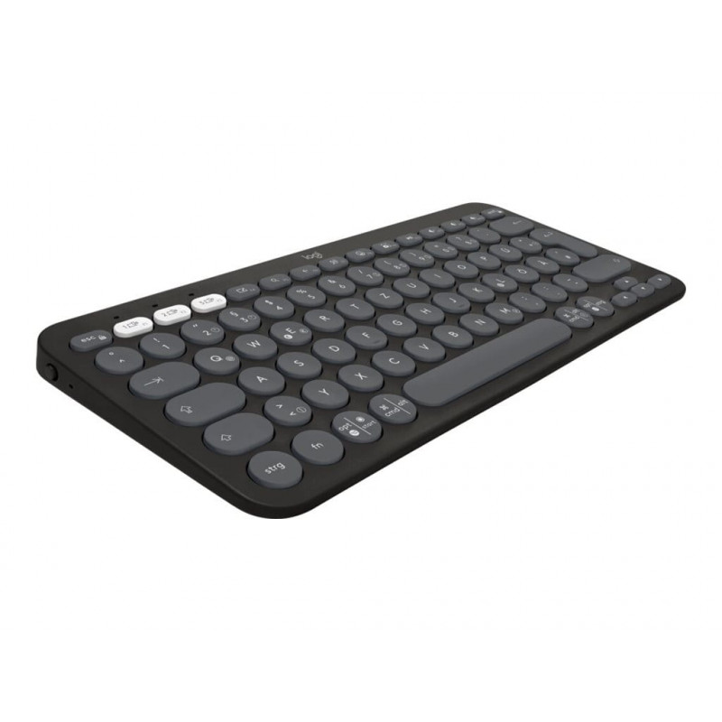 Logitech Pebble Keys 2 K380s Bluetooth Keyboard (920-011803), Graphite, French layout