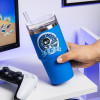 Paladone PP15504AB Astro Bot Travel Mug, 600 ml, Blue