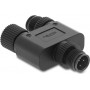 Delock 60849 M12 Y-splitter A-coded 4 pin, 1 x male to 1 x male and 1 x female