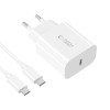 Tech-Protect NC20W 1-port USB-C Wall Charger PD20W with USB-C / USB-C Cable, White