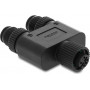Delock 60852 M12 Y-splitter A-coded 4 pin, 1 x female to 2 x male