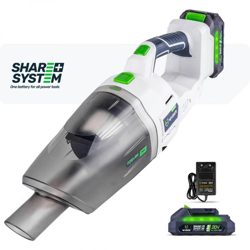 Wuber W04666 Cordless Vacuum Cleaner, 20 V