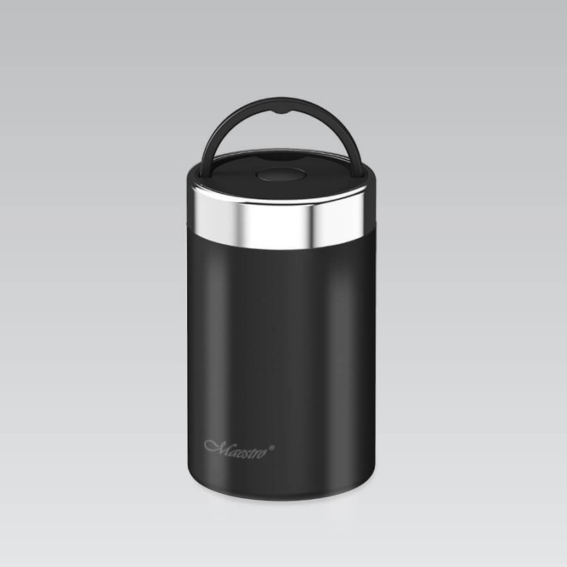 Maestro MR-1649-50-BLACK Food Thermos, 500 ml, Black