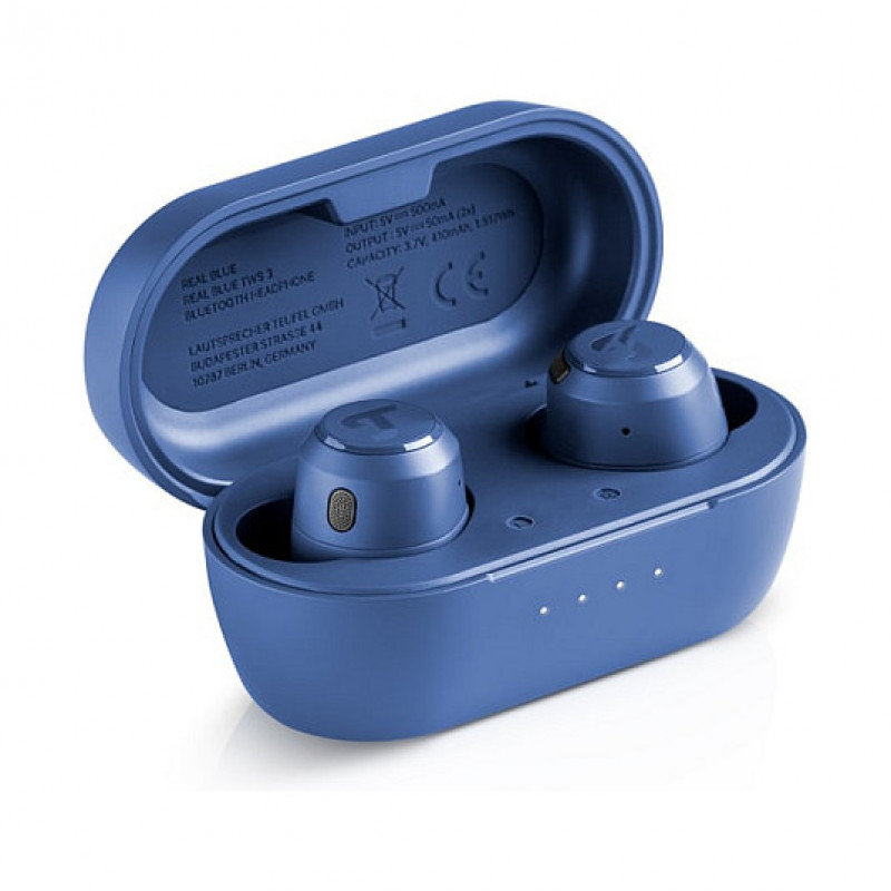 Teufel REAL BLUE TWS 3 True-Wireless In-Ear Bluetooth Earphones, steel blue