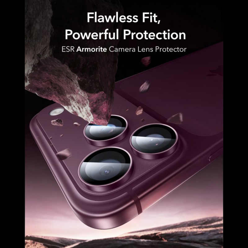 ESR Armorite Camera Protector for Apple iPhone 18 Pro / 18 Pro Max, Deep Burgundy