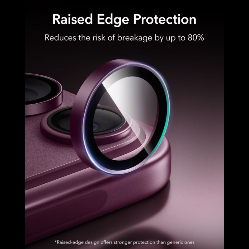 ESR Armorite Camera Protector for Apple iPhone 18 Pro / 18 Pro Max, Deep Burgundy