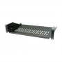 EFB Elektronik 691650TS.2A 19" 2U Shelf, Depth 300 mm, Load Capacity 22 kg, RAL 9005, Black