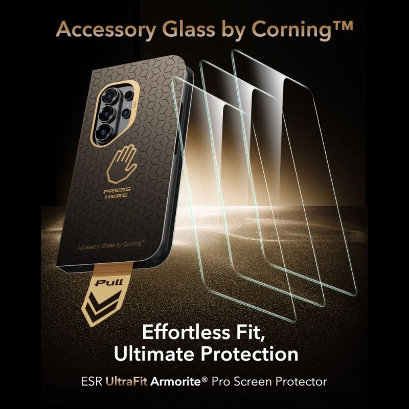 ESR UltraFit Armorite Pro Tempered Glass for Samsung Galaxy S26 Ultra, Clear