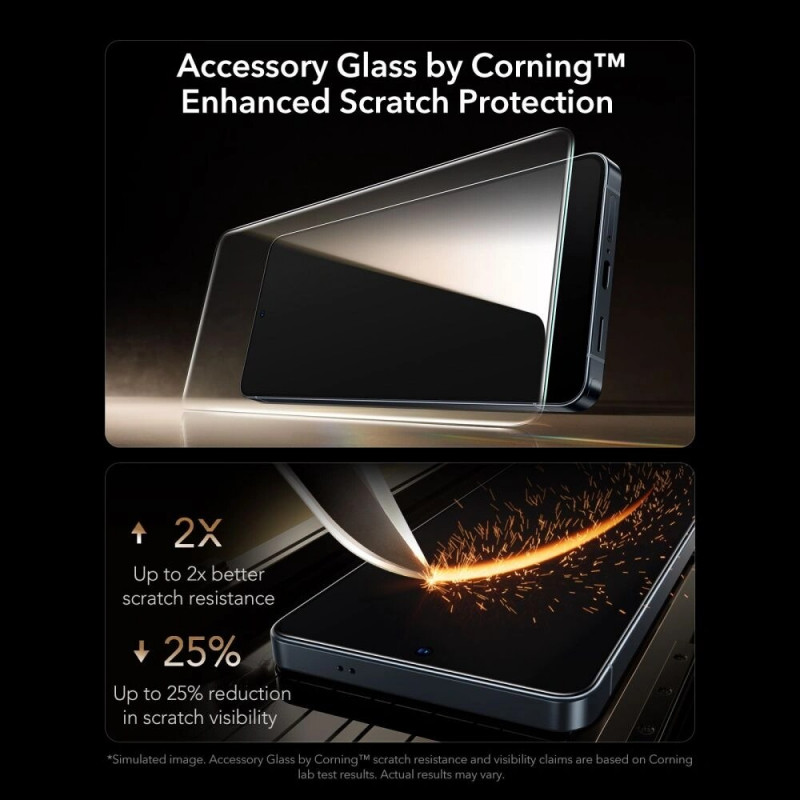 ESR UltraFit Armorite Pro Tempered Glass for Samsung Galaxy S26 Ultra, Clear