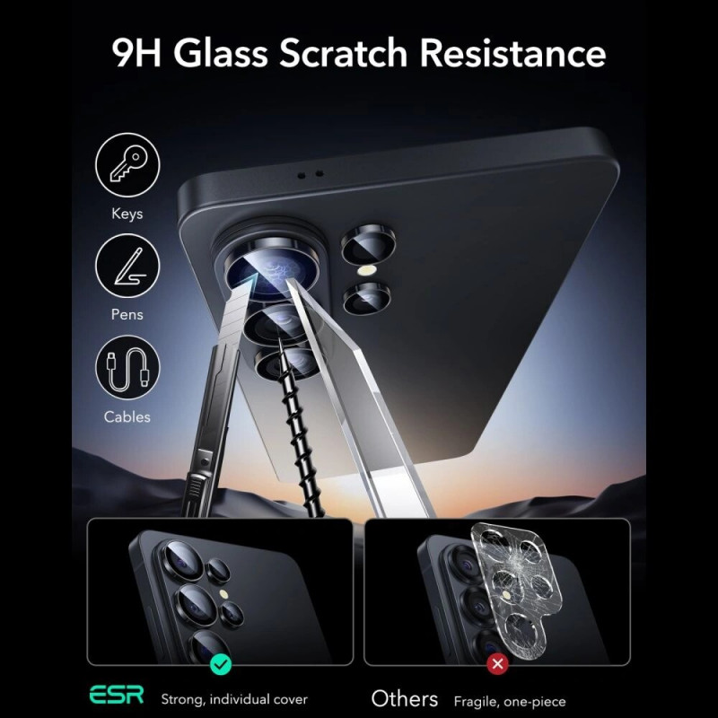 ESR Armorite Camera Protector for Samsung Galaxy S26 Ultra, Black