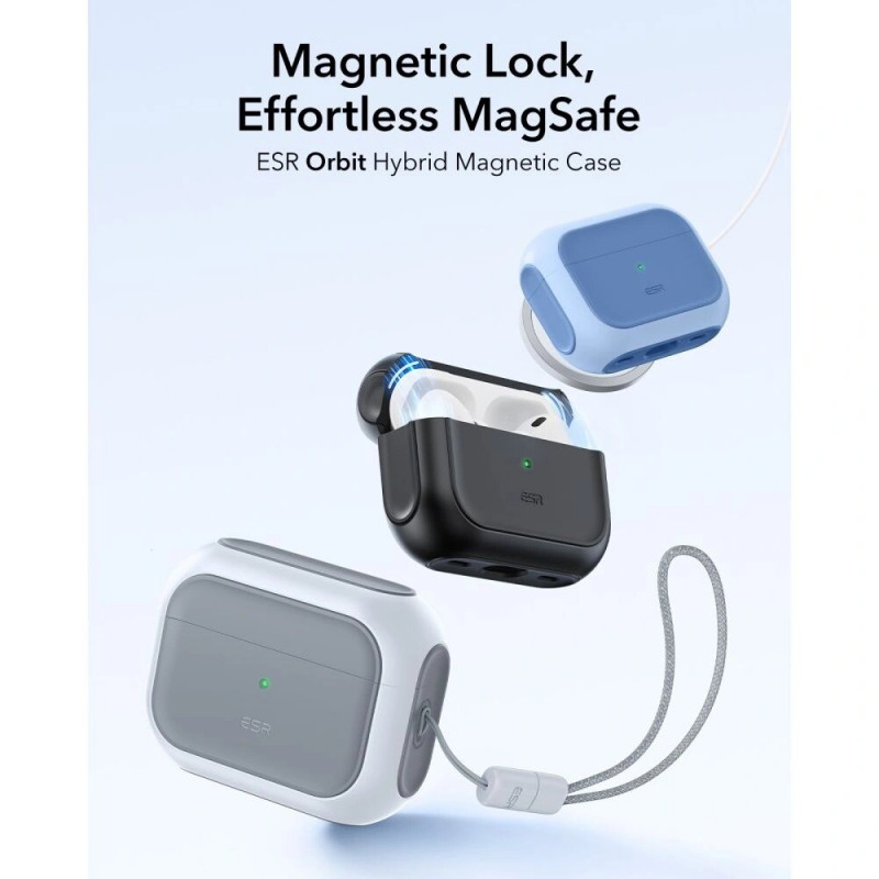 ESR Orbit HaloLock MagSafe Case for Apple AirPods Pro 3, White
